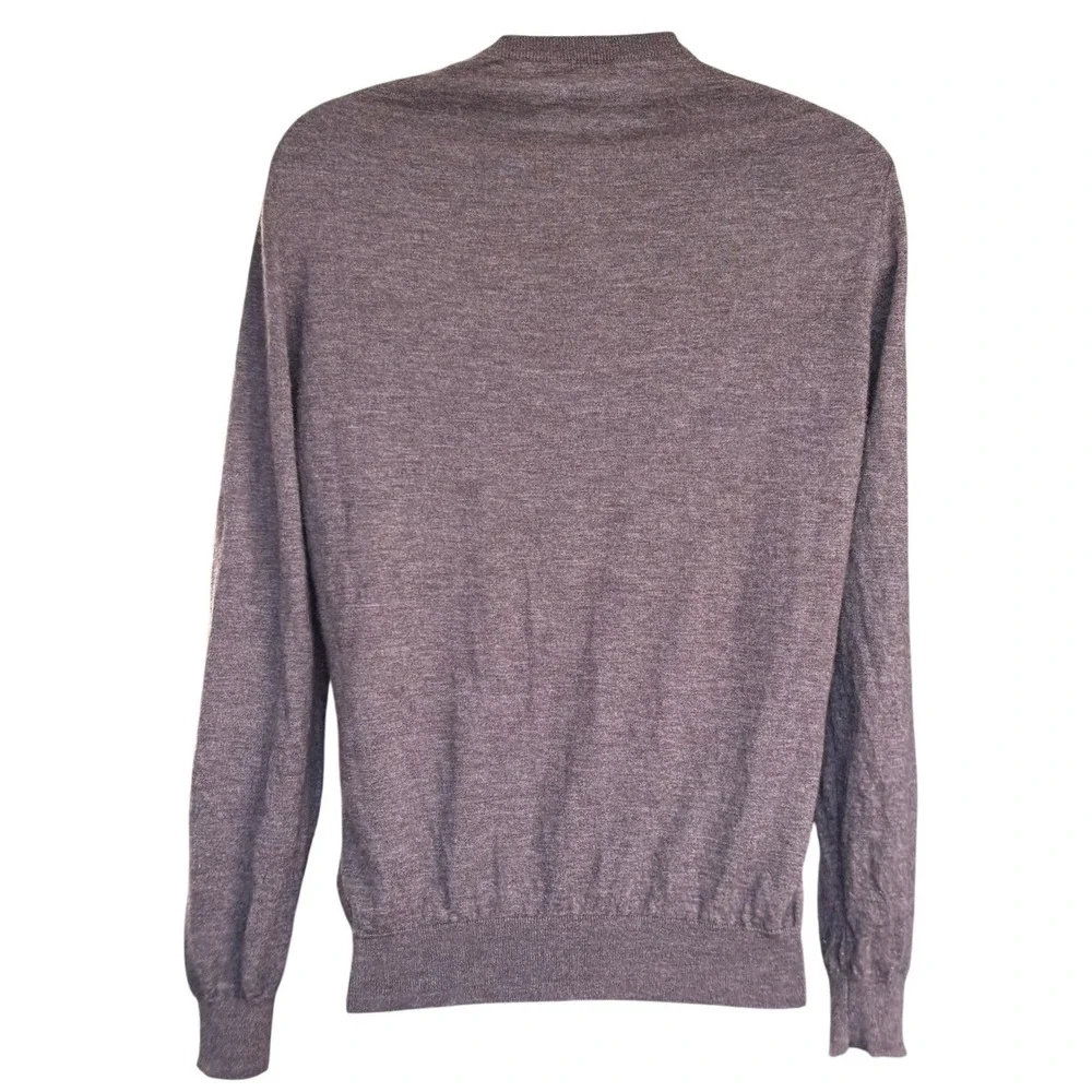 SuitSupply‎ Pure Cashmere Sweater Sz XL Brown Crewneck Quiet Luxury Neutral